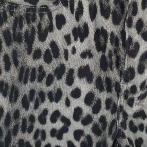 NWT KSUBI Black Leopard Skinny Jeans Wild Noir Pockets‎ WFA22DJ015 Size 26 - Picture 9 of 12